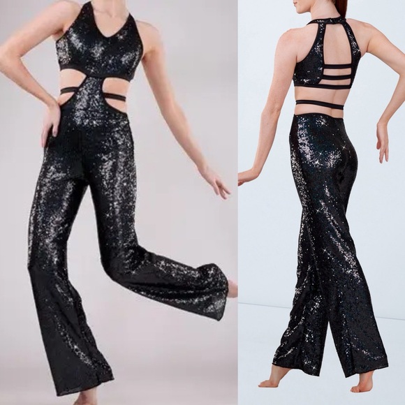 Weissman Other - Weissman Black Sequin Dance Costume